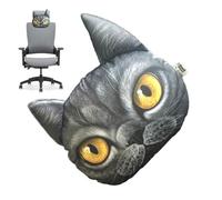 Funny Neck Support - Cat Car Headrest, Cute Ergonomic Universal Neck Support Pillow | for Kids, Travel, Driving, Sleeping | Car Seat Accessory for Vehicle, Road-Trip, Long-Distance, Daily Commuting