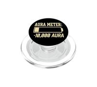 Funny Negative Aura Points Farming Aura Meter Minus 10,000 PopSockets PopGrip para MagSafe