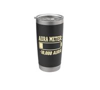 Funny Negative Aura Points Farming Aura Meter Minus 10,000 Vaso térmico de acero inoxidable de doble pared