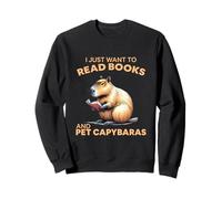 Funny Nerd Capybara Solo Quiero Leer Libros Roedor Animal Sudadera