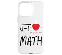 Funny Nerd I Heart Matemáticas Juego de Palabras Álgebra Profesor Estudiante Carcasa para iPhone 15 Pro MAX