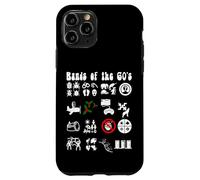 Funny Nerd Iconic Pop Rock Bandas de los años 60 Blanco Carcasa para iPhone 11 Pro