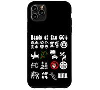 Funny Nerd Iconic Pop Rock Bandas de los años 60 Blanco Carcasa para iPhone 11 Pro Max
