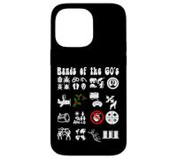 Funny Nerd Iconic Pop Rock Bandas de los años 60 Blanco Carcasa para iPhone 14 Pro Max