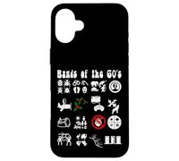 Funny Nerd Iconic Pop Rock Bandas de los años 60 Blanco Carcasa para iPhone 16 Plus