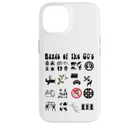 Funny Nerd Iconic Pop Rock Bandas de los años 60 Negro Carcasa para iPhone 14