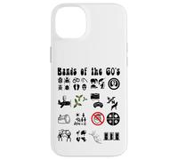 Funny Nerd Iconic Pop Rock Bandas de los años 60 Negro Carcasa para iPhone 14 Plus
