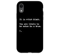 Funny Nerd Pitch Black You Are Likely to Be Eaten by a Grue Carcasa para iPhone XR