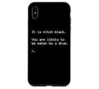 Funny Nerd Pitch Black You Are Likely to Be Eaten by a Grue Carcasa para iPhone XS MAX