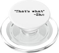 Funny Nerd That's What - Ella es lo Que Dijo Inglés PopSockets PopGrip para MagSafe