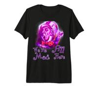 Funny Nerd We're All Mad Here Cheshire Alice Book Nerd Camiseta Premium