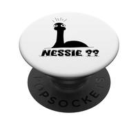Funny Nessie Loch Ness Monster Cryptid Cryptozoologly Leyenda PopSockets PopGrip Adhesivo