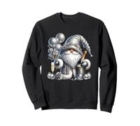 Funny New Years Eve Graphic Women Champagne Drinking GNOME Sudadera