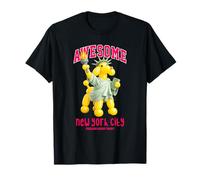 Funny New York Statue of Liberty Yellow Balloon Dog Poodle Camiseta