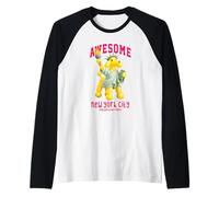 Funny New York Statue of Liberty Yellow Balloon Dog Poodle Camiseta Manga Raglan