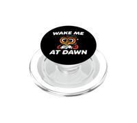 Funny Night Owl Coffee Wake Me At Dawn Morning Sarcasm PopSockets PopGrip para MagSafe