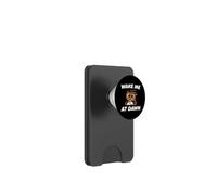 Funny Night Owl Coffee Wake Me At Dawn Morning Sarcasm PopSockets PopWallet para MagSafe