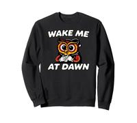 Funny Night Owl Coffee Wake Me At Dawn Morning Sarcasm Sudadera