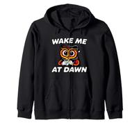 Funny Night Owl Coffee Wake Me At Dawn Morning Sarcasm Sudadera con Capucha