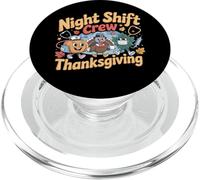 Funny Night Shift Crew Thanksgiving Nurse PopSockets PopGrip para MagSafe