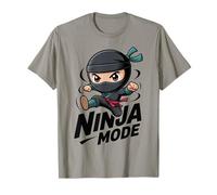Funny Ninja Mode Kids Cartoon Ninja Action Design Camiseta