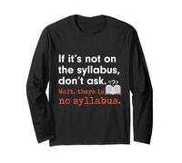 Funny No Syllabus Teacher Professor College Humorous Graphic Manga Larga