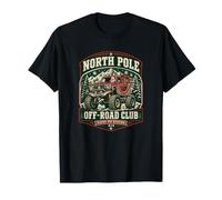 Funny North Pole Off-Road Club Sleigh Rig División Navidad Camiseta
