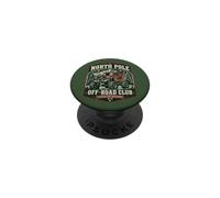 Funny North Pole Off-Road Club Sleigh Rig División Navidad PopSockets PopGrip Adhesivo