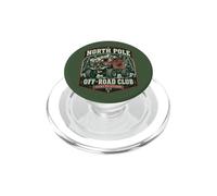 Funny North Pole Off-Road Club Sleigh Rig División Navidad PopSockets PopGrip para MagSafe