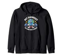 Funny Not undiagnosed but Something is Wrong Sudadera con Capucha