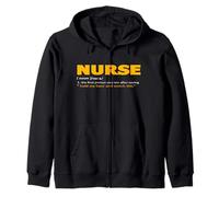 Funny Nurse Hold My Beer Enfermería Profesión Humor Sudadera con Capucha