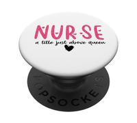 Funny Nurse Quote Shows Love and Hearts For Nursing Student PopSockets PopGrip Adhesivo