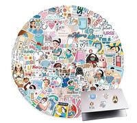 Funny Nurse Stickers, 100-Piece Nursing Decal Pack, Waterproof Vinyl Design, Lively Medical Humor, Excellent for Laptops, Notebooks, Lunch Boxes, Coworkers, Students, Multicolor