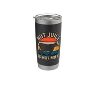 Funny Nut Juice Is Not Milk Vaso térmico de acero inoxidable de doble pared