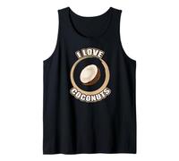 Funny Nutrition Love Coconuts Nutritionist Vegan Paleo Humor Camiseta sin Mangas