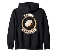 Funny Nutrition Love Coconuts Nutritionist Vegan Paleo Humor Sudadera con Capucha