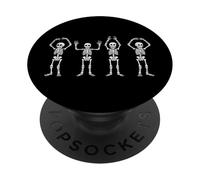 Funny O-H-I-O State Skeleton Letters Ohio Vintage Halloween PopSockets PopGrip Adhesivo