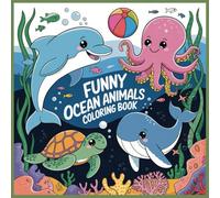 Funny Ocean Animals Coloring Book