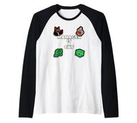 Funny Office Humor Manager Is A Cat Feline Boss Camiseta Manga Raglan