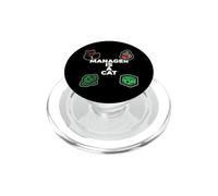 Funny Office Humor Manager Is A Cat Feline Boss PopSockets PopGrip para MagSafe