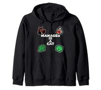 Funny Office Humor Manager Is A Cat Feline Boss Sudadera con Capucha