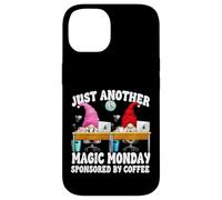 Funny Office Humor Monday GNOME Graphic Sponsored by Coffee Carcasa para iPhone 14