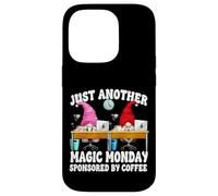 Funny Office Humor Monday GNOME Graphic Sponsored by Coffee Carcasa para iPhone 14 Pro