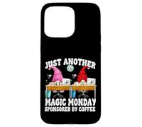 Funny Office Humor Monday GNOME Graphic Sponsored by Coffee Carcasa para iPhone 15 Pro MAX
