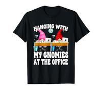 Funny Office Squad GNOME For Women Hanging with My Gnomies Camiseta