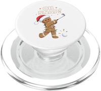 Funny Oh Snap Gingerbread Golf Christmas Holiday Art PopSockets PopGrip para MagSafe