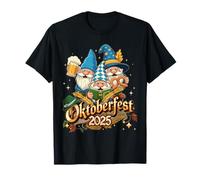 Funny Oktoberfest 2025 GNOME Beer Pretzel Wizard Bavarian Camiseta