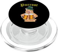 Funny Oktoberfest Cat - Gatito Beber Cerveza Purrost PopSockets PopGrip para MagSafe