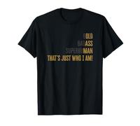 Funny Old Man Saying Shirt Bold Superhuman Old Man Dad Daddy Camiseta