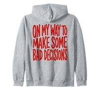 Funny On My Way To Take Bad Decisions Party Beach Vacation Sudadera con Capucha